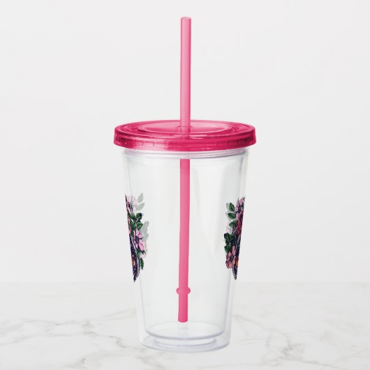 Sweet Floral Lemur Acryl Drinkbeker (Rechts)