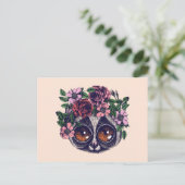 Sweet Floral Lemur Briefkaart (Staand voorkant)