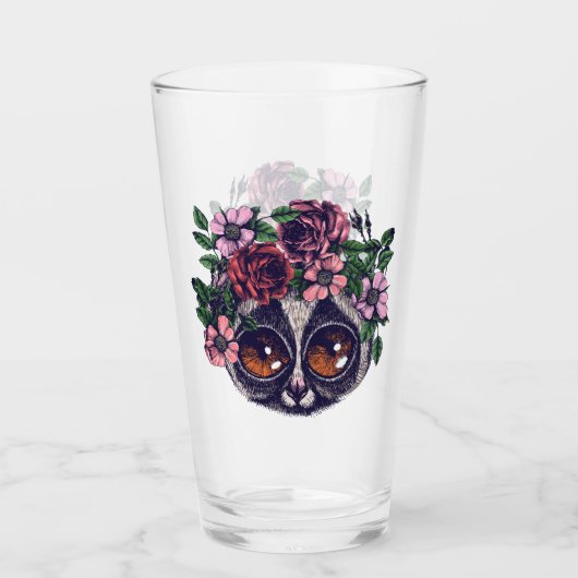 Sweet Floral Lemur Glas (Voorkant)