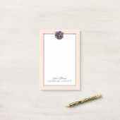 Sweet Floral Lemur | Jouw namen toevoegen Post-it® Notes (Op bureau)