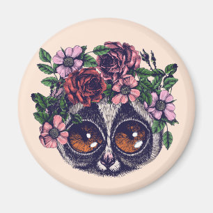 Sweet Floral Lemur Magneet
