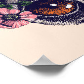 Sweet Floral Lemur Poster (Hoek)