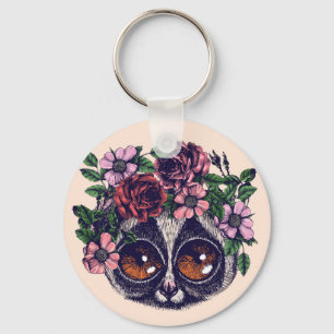 Sweet Floral Lemur Sleutelhanger