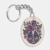 Sweet Floral Lemur Sleutelhanger (Voorkant Links)