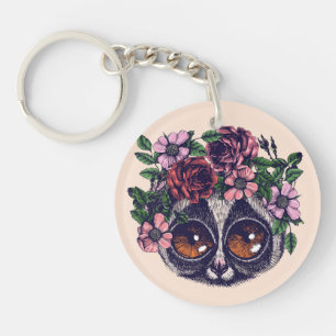 Sweet Floral Lemur Sleutelhanger