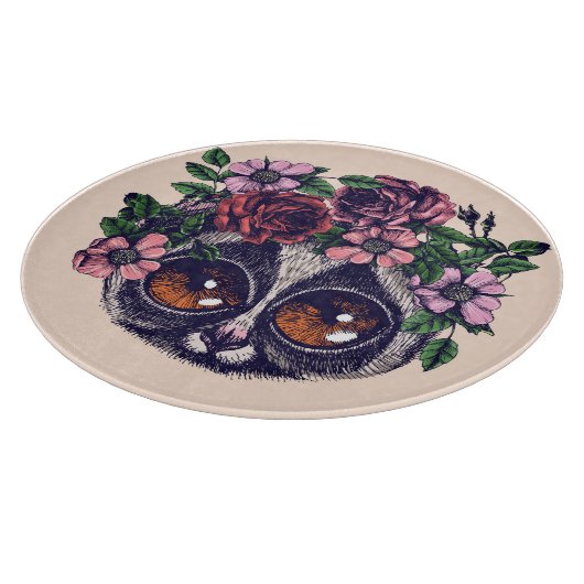 Sweet Floral Lemur Snijplank (Hoek)