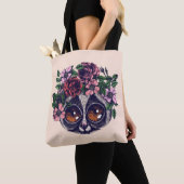 Sweet Floral Lemur Tote Bag (Dichtbij)