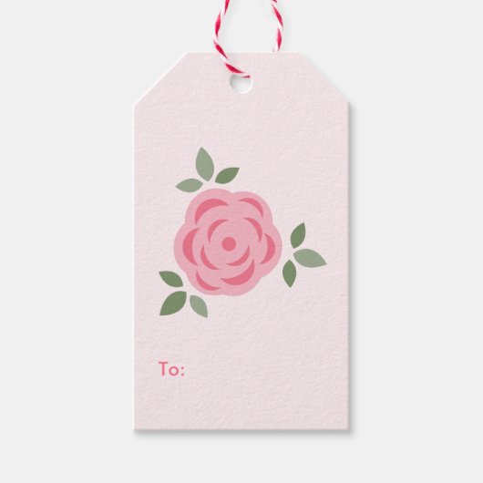 Sweet Floral Pattern Cadeaulabel (Voorkant)