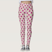 Sweet Floral Roze Tuin Bloem Patroon Leggings (Voorkant)