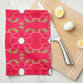 Sweet Floral Tea-Towel met een moderne print Theedoek (Quarter Fold)
