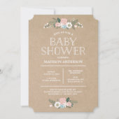 Sweet Floral | Uitnodiging tot Baby shower (Voorkant)