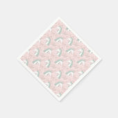 Sweet Floral Unicorn Pattern Servet (Hoek)