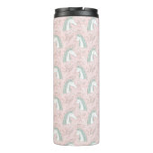 Sweet Floral Unicorn Pattern Thermosbeker (Achterkant)