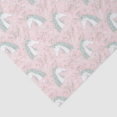 Sweet Floral Unicorn Pattern Tissuepapier (Detail)