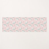 Sweet Floral Unicorn Pattern Yogamat (Voorkant (horizontaal))