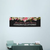 Sweet Floral Vrijgezellenfeest Gefeliciteerd Banne Spandoek (Beurs)