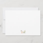 Sweet Floral Weddenschap Foto Hartelijk dank Bedankkaart (Achterkant)