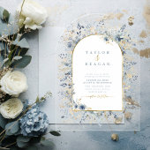 Sweet Floral Wedding Arch Transparant ID1045 Acryl Uitnodigingen