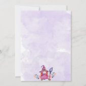 Sweet Flower Pumpkin Witch Baby shower Bedankkaart (Achterkant)