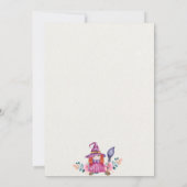 Sweet Flower Witch Cauldron Baby Brewing Shower Kaart (Achterkant)