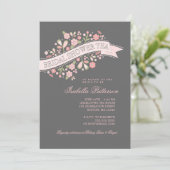 Sweet Flowers Vrijgezellenfeest Tea Party Invitati Kaart (Staand voorkant)