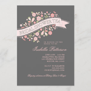 Sweet Flowers Vrijgezellenfeest Tea Party Invitati Kaart