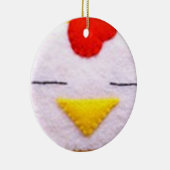 Sweet fluffy kip keramisch ornament (Rechts)