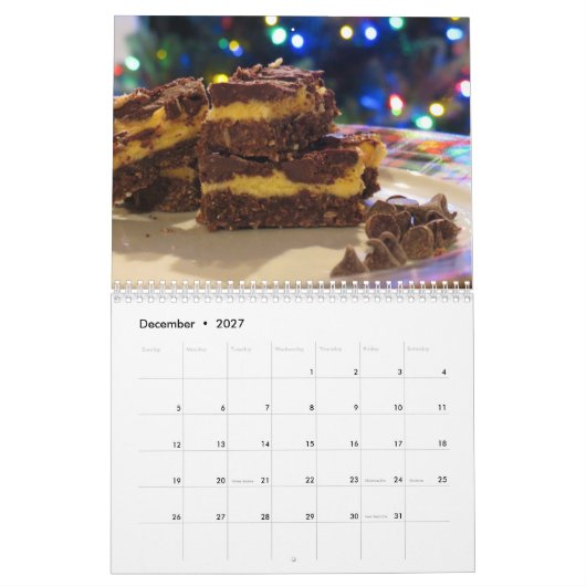 Sweet Food Calendar Kalender (Dec 2027)