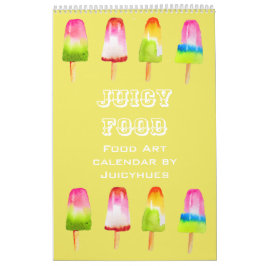 Sweet food schattige moderne illustratie meisje kalender