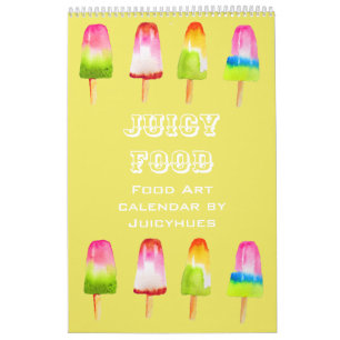 Sweet food schattige moderne illustratie meisje kalender