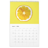 Sweet food schattige moderne illustratie meisje kalender (Mar 2026)