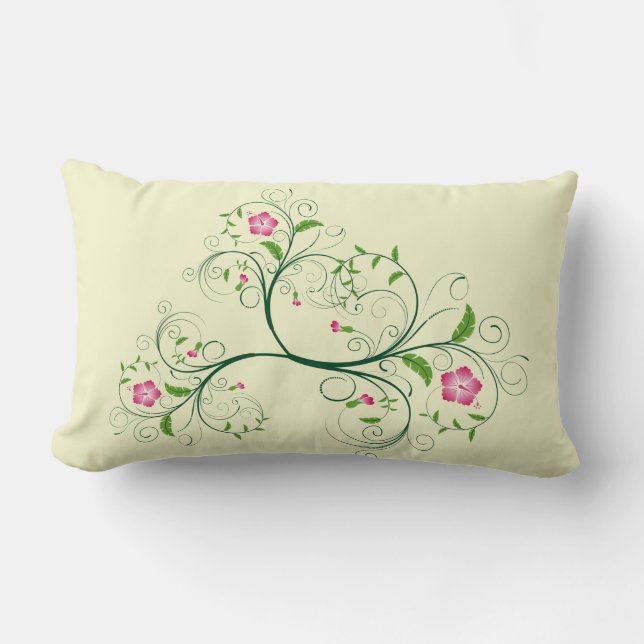 Sweet Foral Lumbar Pillow Kussen (Voorkant)