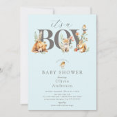 Sweet Forest Friends Het is een jongen Kaart (Voorkant)