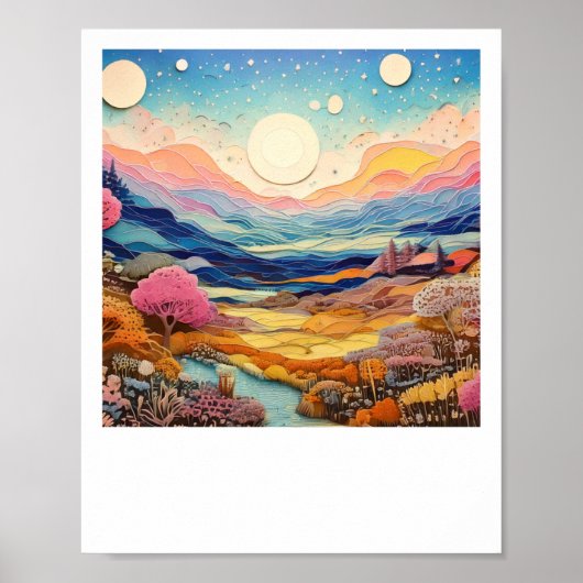 Sweet Forest Psychedelic Landscapes Sublime Natuur Poster (Voorkant)