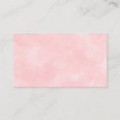 Sweet Forest Woodland Meisjes Luier Raffle Visitekaartje (Achterkant)