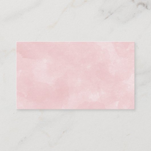 Sweet Forest Woodland Meisjes Luier Raffle Visitekaartje (Achterkant)