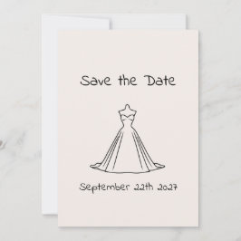 Sweet Foto Trouwjurk Silhouette blush Save The Date
