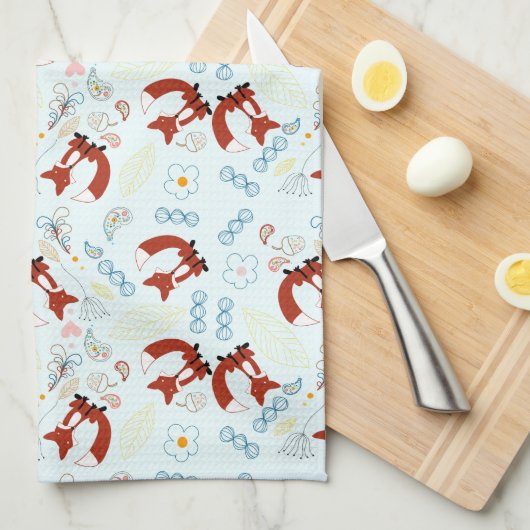 Sweet  Fox Baby shower Gifts Theedoek (Quarter Fold)