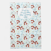 Sweet  Fox Baby shower Gifts Theedoek (Verticaal)