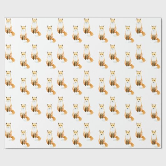 Sweet Fox Cadeaupapier (Vlak)