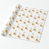 Sweet Fox Cadeaupapier (Uitgerold)