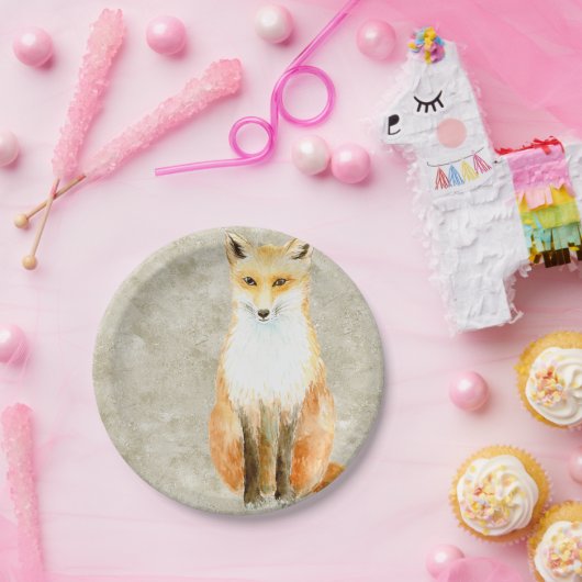 Sweet Fox Papieren Bordje (Feest)
