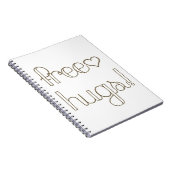 Sweet Free Hugs Heart-laptop Notitieboek (Rechterzijde)