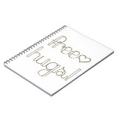 Sweet Free Hugs Heart-laptop Notitieboek (Linkerzijde)