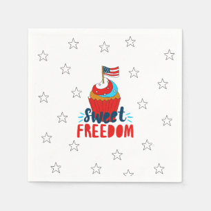 Sweet Freedom Cupcake 4 juli art. 4 juli Servet