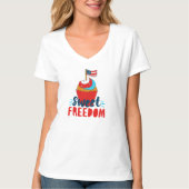 Sweet Freedom Cupcake 4 juli art. 4 juli T-shirt (Voorkant)