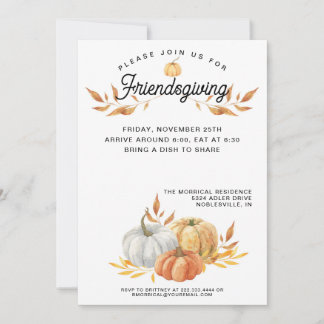 Sweet Friendsgiving Invitation Kaart