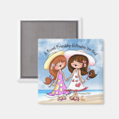 Sweet Friendship Art Magents van Dina Gerner Magneet (Voorkant / Achterkant)