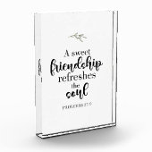 Sweet Friendship Bible Verse Hand Lettering Quote Fotoblokken (Links)