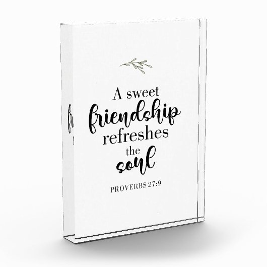 Sweet Friendship Bible Verse Hand Lettering Quote Fotoblokken (Links)